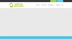 Desktop Screenshot of coalitionforgreencapital.com